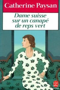 Dame suisse sur un canapé de repas vert - Click to enlarge picture.
